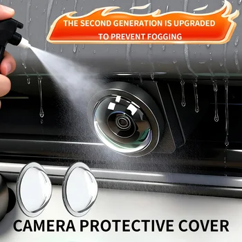 2 Pezzi Protezione per Lente Telecamera Auto, Copertura per Telecamera Posteriore 360° °   Protezione per fotocamera antigraffio, impermeabile e antipolvere
