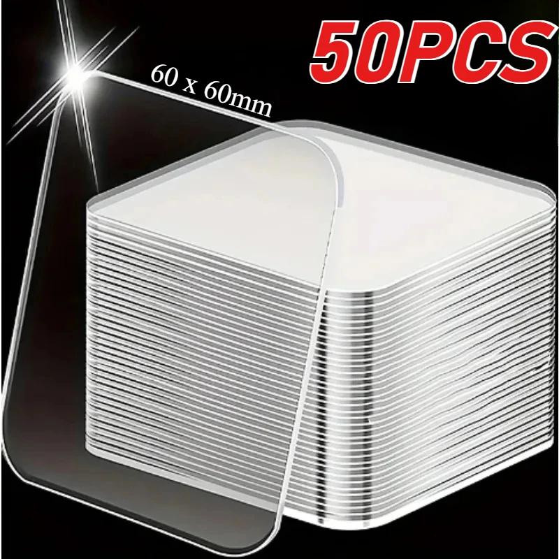 Double-Sided Adhesive Tape Reusable Super Strong Patch for Home Use Waterproof Transparent Square NanoWall Stickers