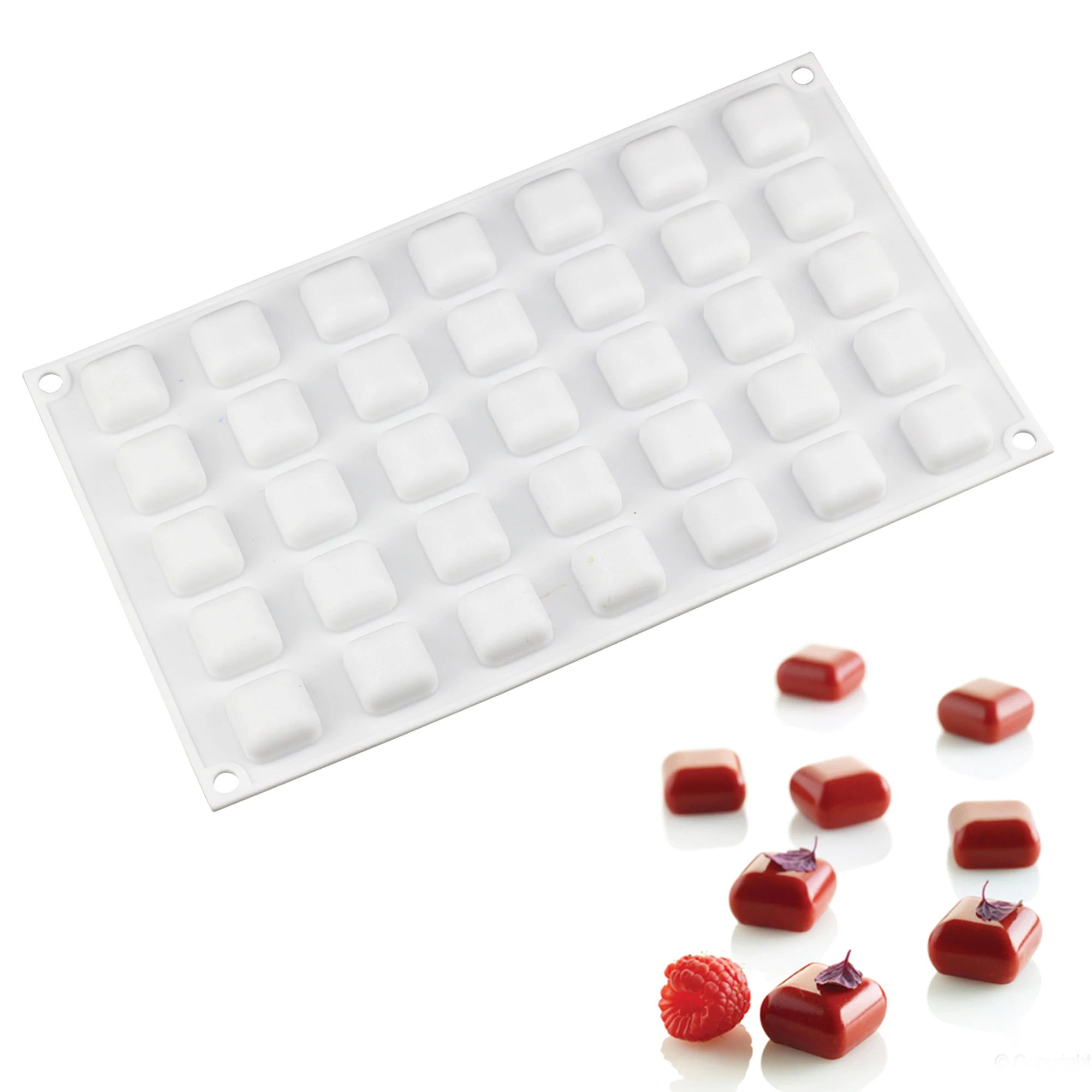 Square Silicone Chocolate Molds Diy Mold Baking Brownies Silicone