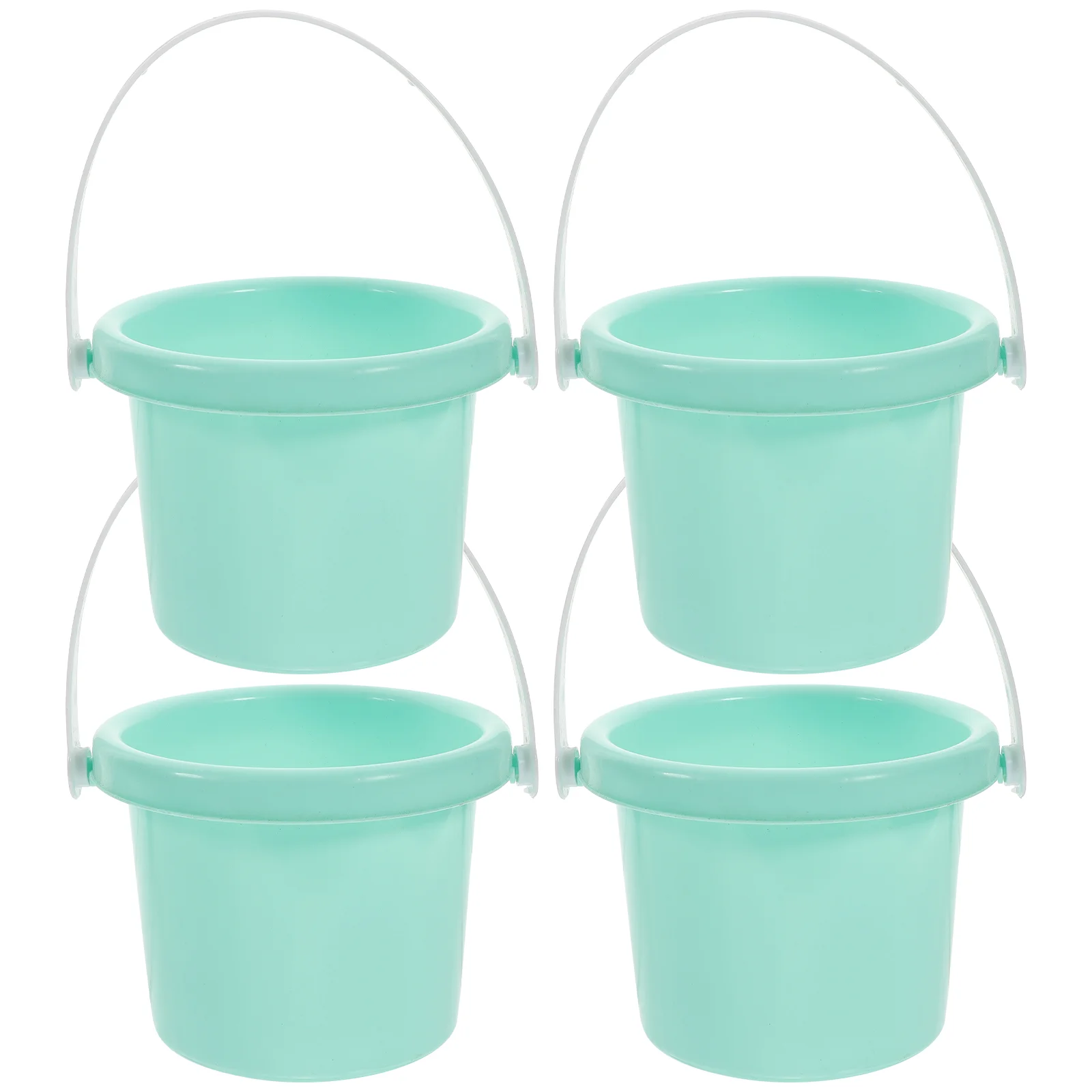 4 Pcs Plastic Barrel Children Sand Bucket Buckets Beach Kid Childrens Toys for Mini Magnetic Kids 6