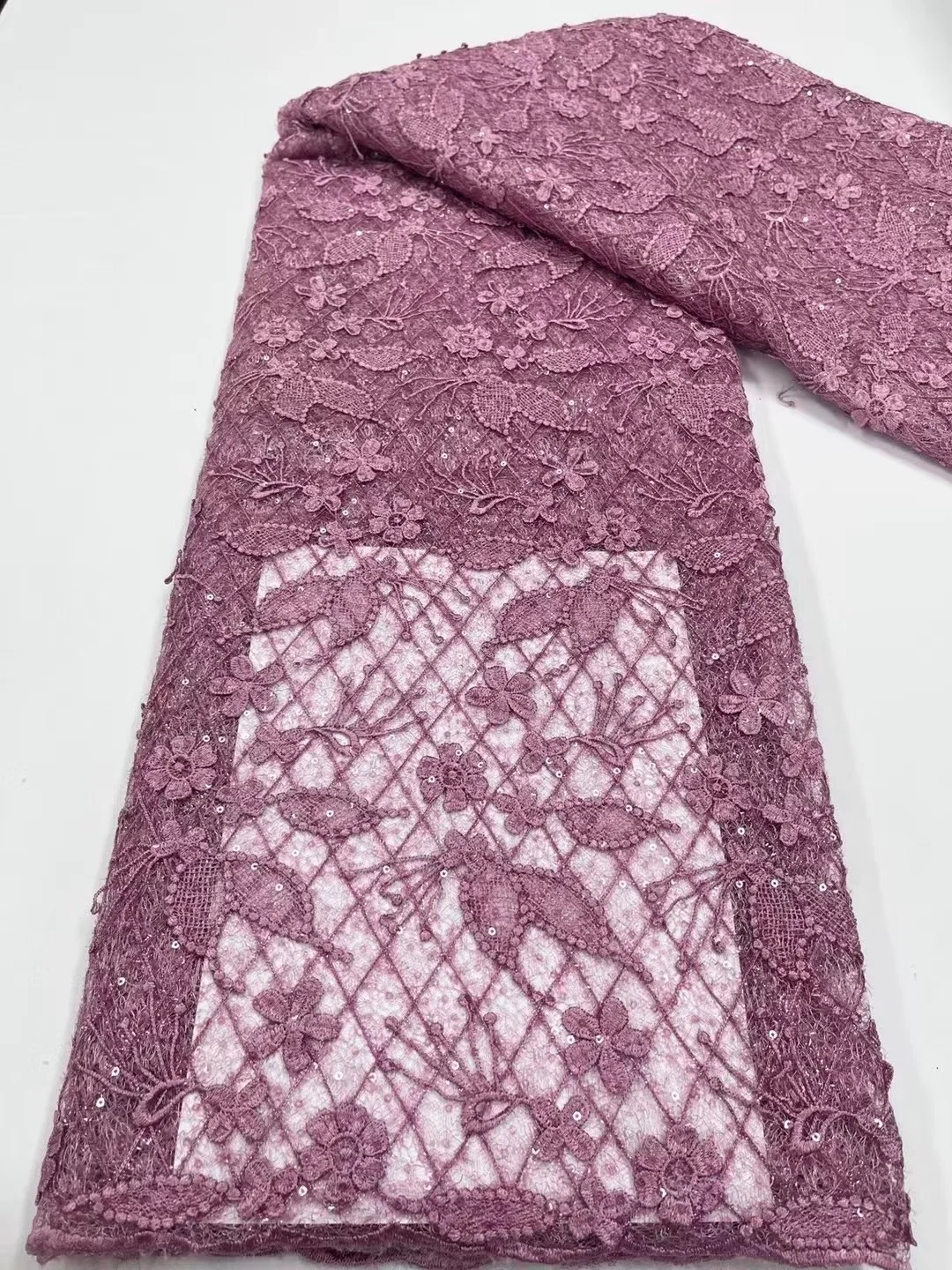 

French Cord Lace Fabric 2023 High Quality African chiffon Guipure Lace Fabric For Wedding Nigerian Lace Fabrics Sewing