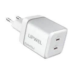 45W GaN Dual USB - C Outlet Mobile Charger with EU Plug - EU (EU White 45W Charger)