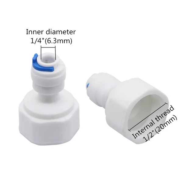 1/2 "Női Szál 6 Mm-Ig Terjedő Csúszáscsövű Gyors Csatlakozó Kerti Öntözési Csőszerelvények Szivattyú Csatlakozók - Image 2