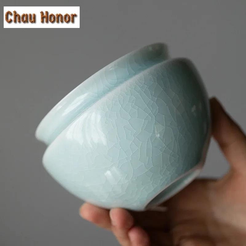 280ml Household Chinese Style Ceramic Tea Wash Bowl Crockery Tea Washing Cup Washing Water Kung Fu Tea Tea Set Small Jian Shui