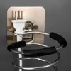 Hair Dryer Holder Blower Organizer Adhesive Wall Mounted Nail Free No Drilling Stainless Steel Spiral Stand Storage For Bathroom 6
