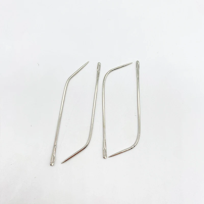 Long J TYPE Curved Needles Hair Weaving Thread Sewing Needles 25 pcs hair extensions tool lace wig needles