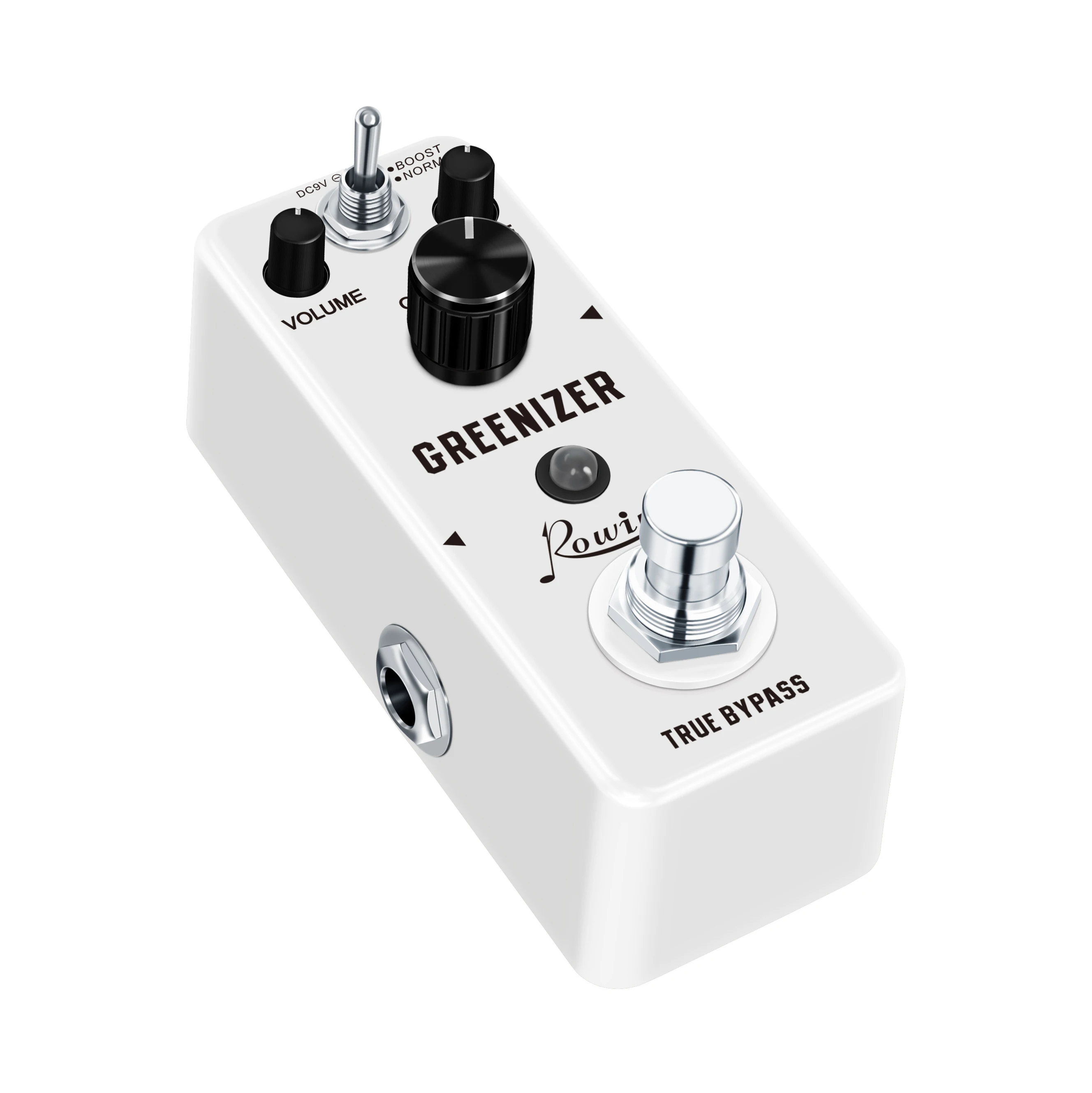Rowin Pedal Overdrive Greenizer Vintage Guitar Effects TS808 Pedal Mini Size True Bypass LEF-323 Effector Metal Shell White