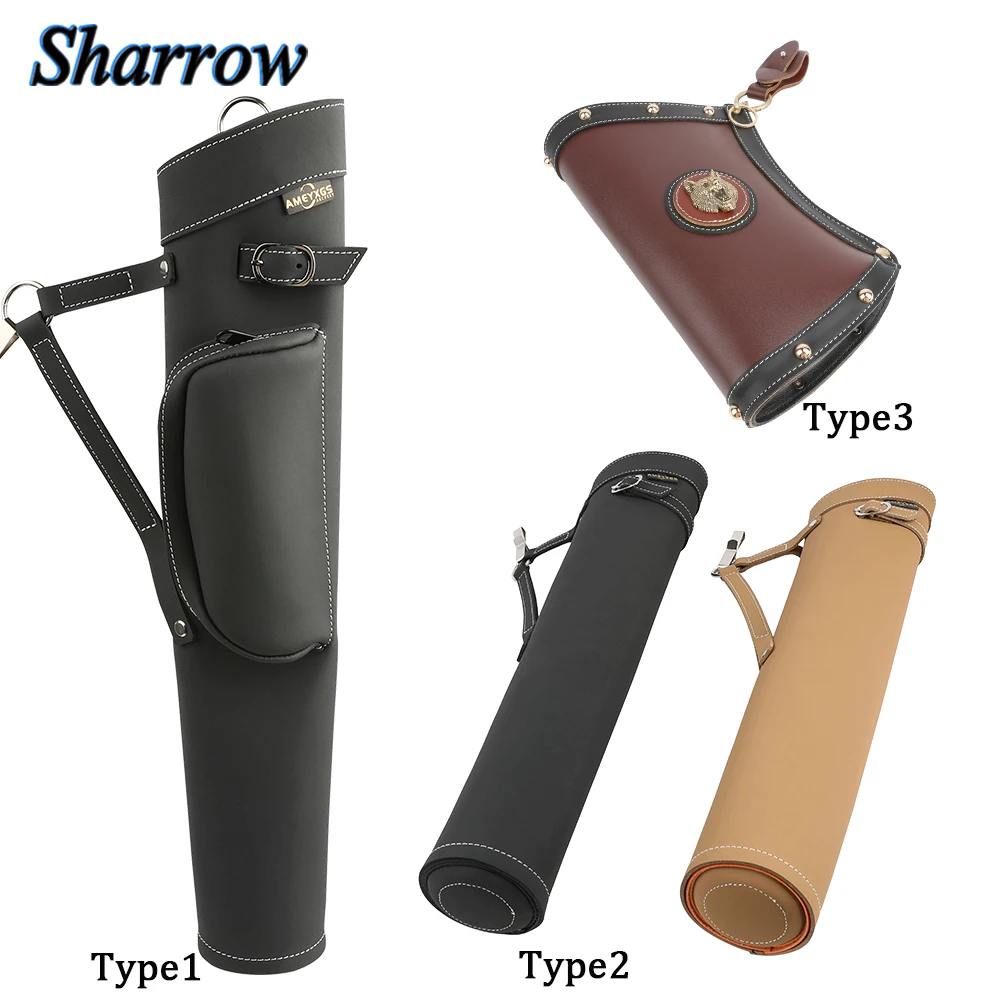 PMZ Archery Cowhide Back Arrow Quiver - Holds 36 Arrows For Hunting & Target Shooting