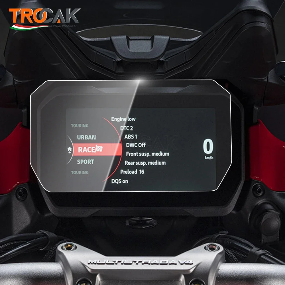 For Ducati Multistrada V4 Pikes Peak v4S Sport Motorcycle Cluster Film Dashboard Instrument Screen Protector motorcycle screen protector