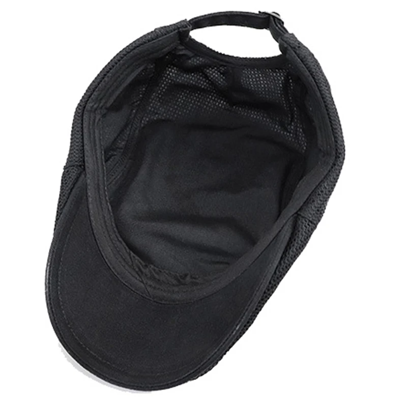Mesh Breathable Beret Thin Section Sunscreen Sun Hat Cabbie Flat Cap Breathable Mesh Newsboy Beret Ivy Cap 6