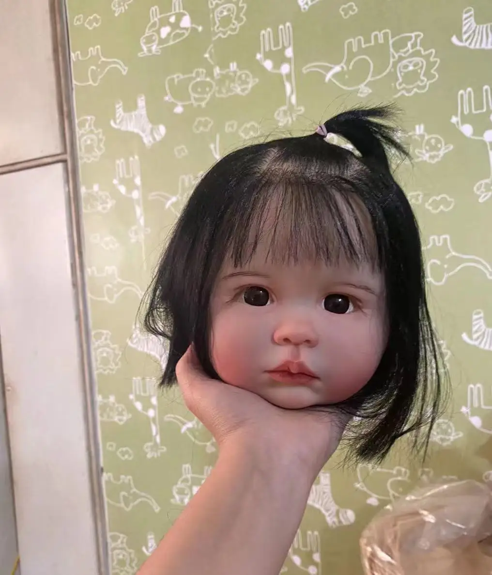 

FBBD Customized Limited Supply 28inch Reborn Baby Julieta With Hand-Rooted Black Hair DIY Part Painted Kit Christmas GIft