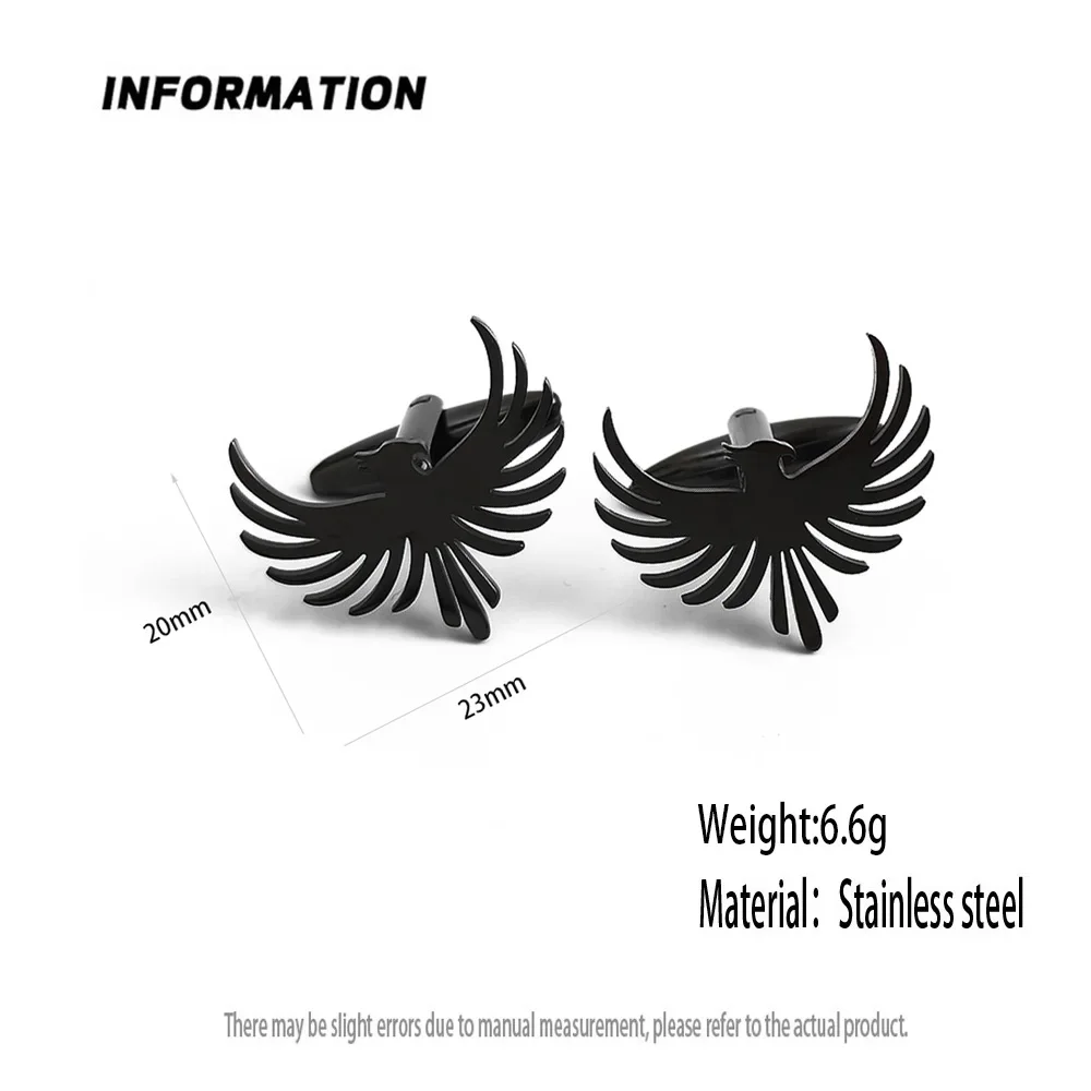 남성용 스테인레스 스틸 커프스 단추, 빈티지 피닉스 토템 셔츠, 약혼 웨딩 주얼리, 신랑 최고의 아버지날 선물