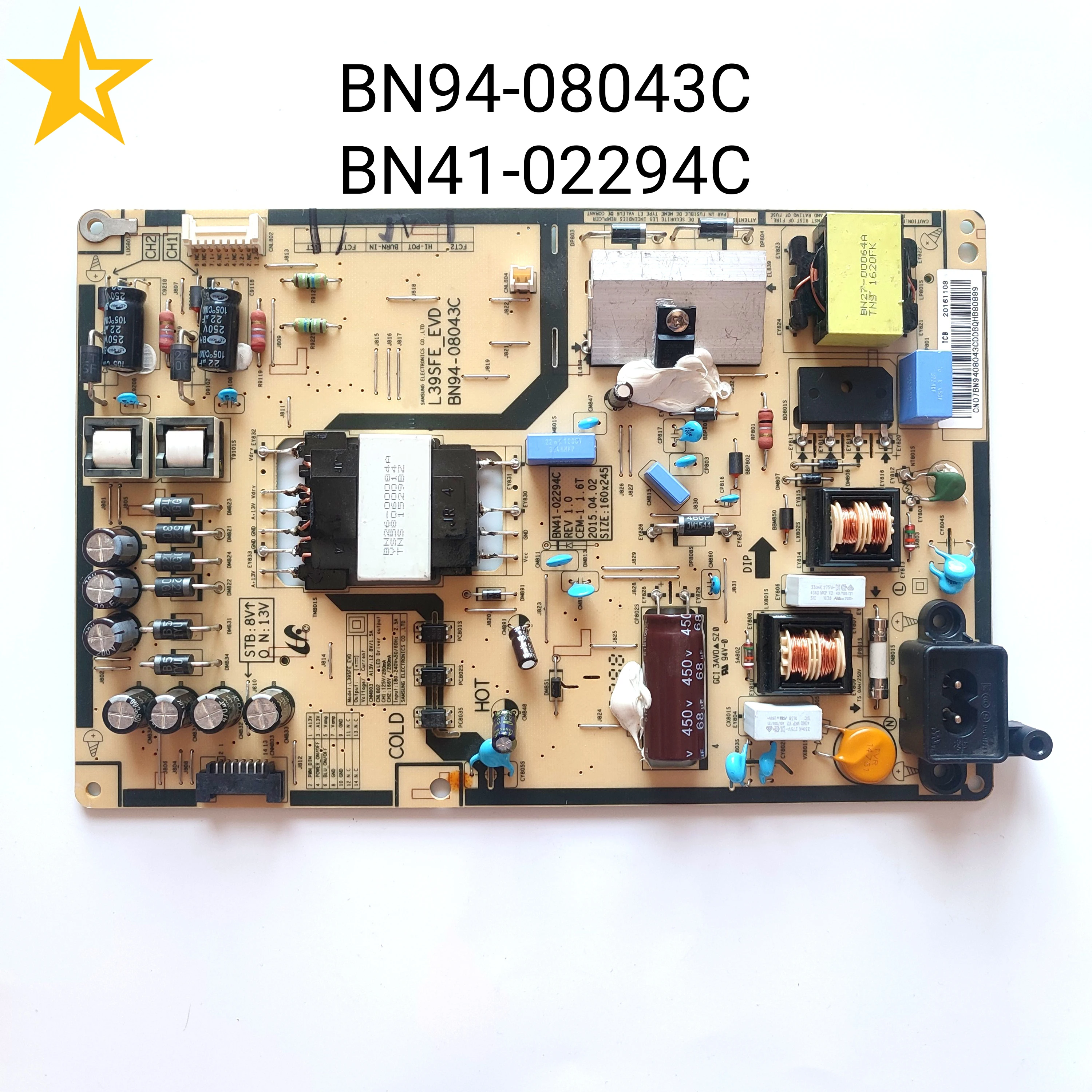 

Original Power Supply Board BN94-08043C BN41-02294C For TV UA39F5090BJXXZ UA39F5090BJ UA39F5090B UA39F5090 L39SFE_EVD
