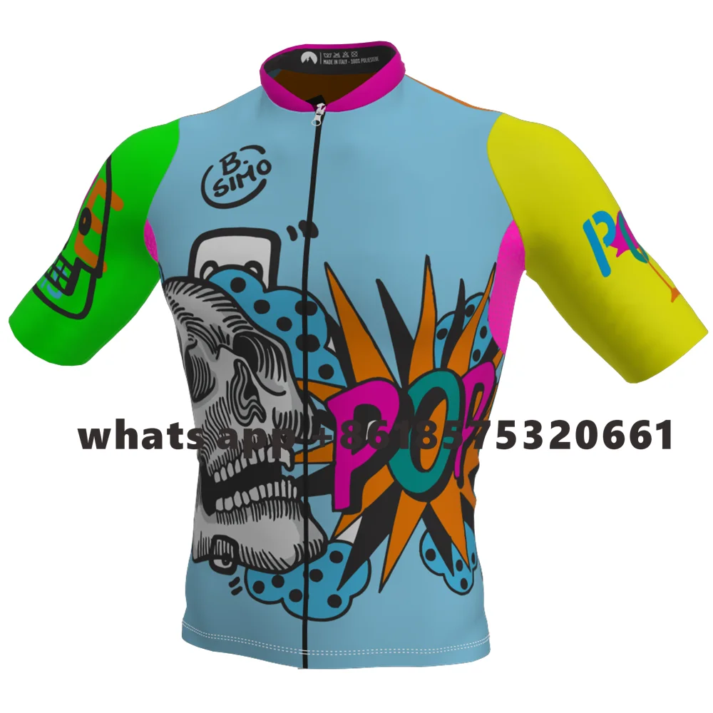 Cycling jersey men breathable short sleeve summer quick dry road MTB racing shirt