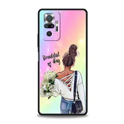Super Mom Baby-Themed Black Phone Case for Note 12Pro 4G (A1)
