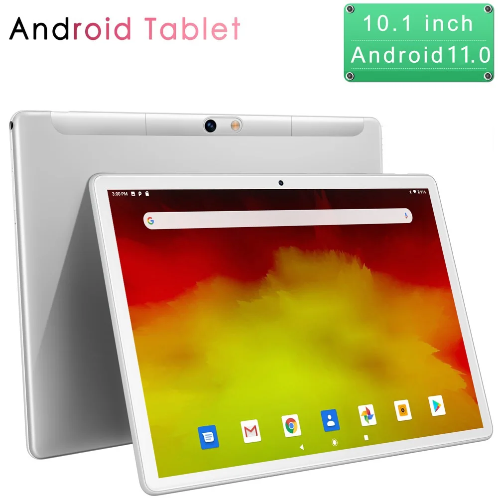 New 10.1 Inch Tablet Pc Octa Core 4GB RAM 64GB ROM Android Tablets WiFi Bluetooth Dual SIM Cards 3G Phone Call Type-C 5000mAh 2