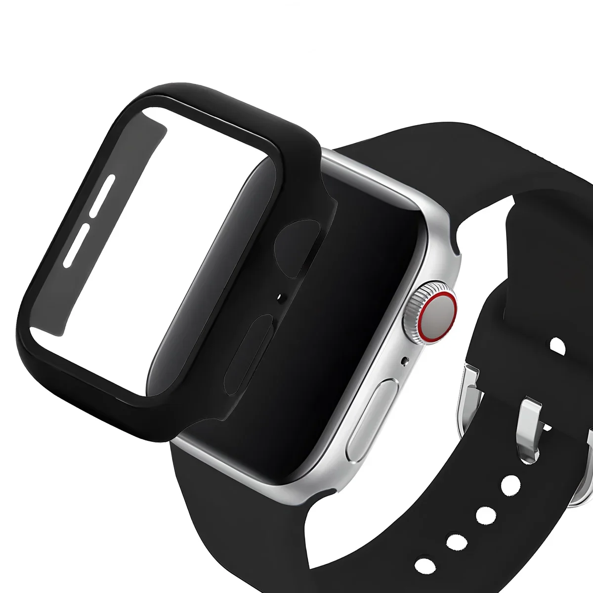 زجاج + حافظة + حزام لساعة أبل 44 مللي متر 40 مللي...