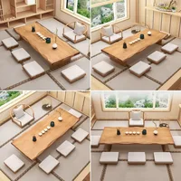 Rectangular Style Tatami Table,Japanese Floor Table, Vintage Tea Table Low Table, Or Sitting On The Floor Accent Furniture (Size 2