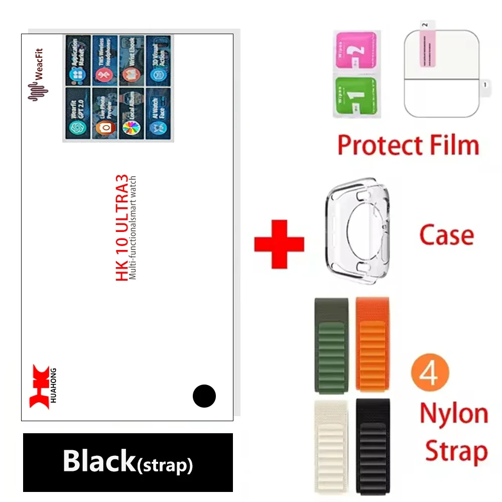 Smartwatch Men Women Zordai HK10 Ultra 3 HK9 ULTRA2 MAX Upgrade ChatGPT AMOLED 2GB NFC BT Call Heart