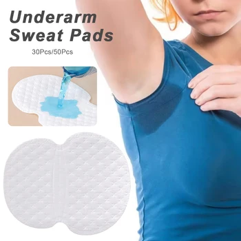30/50pcs Disposable Armpit Sweat Absorbing Patch Thin Odor Removing Armpit Sweat Absorbing Patch Deodorant Pad Armpit Stickers 1