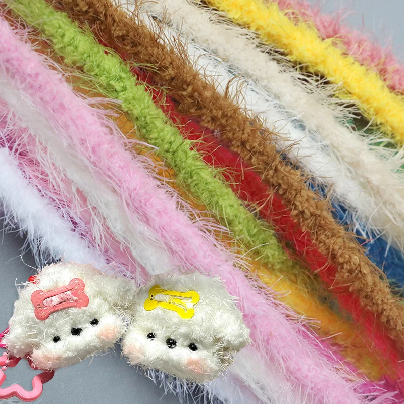 Plush Thread Iron Wire Wool Twist Rope Fita Bar, Strip Stick, Trim Root, Multicolor sentiu tecido, DIY costura acessórios, Novo