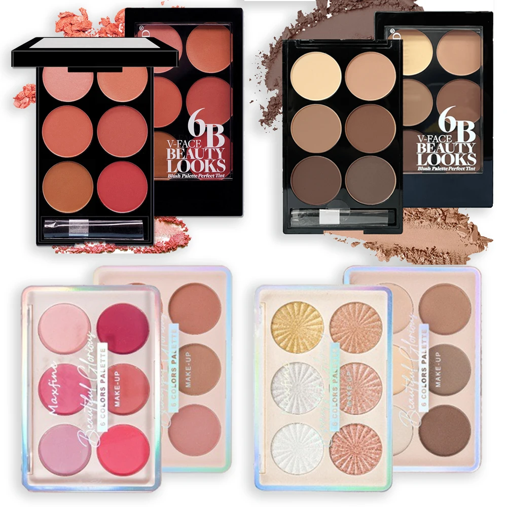 Powder Blusher 6-color blush and contouring all-in-one palette