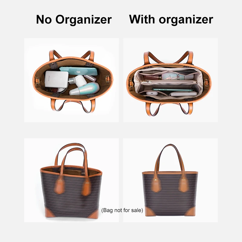 Fit for MK Eva super small Tote bag Insert bag with inner liner Women's satin Organizer bag Inner bag