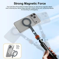 360 Rotation Cold Shoe Magnetic Phone Holder With 1/4 3/8 Screw MagSafe Phone Tripod Mount for iPhone 17 16 Samsung DSLR Camera - Image 5
