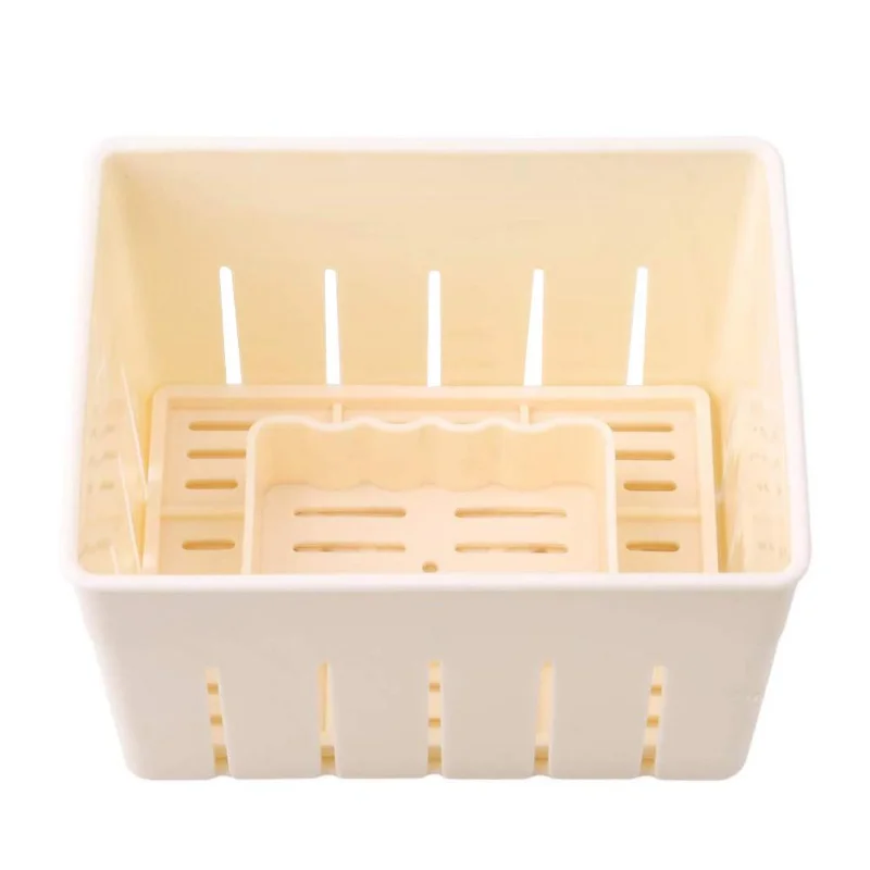 1pc DIY Plastic Homemade Tofu Maker Press Mold Kit Tofu Making Machine Set Soy Pressing Mould with Cheese Cloth Cuisine