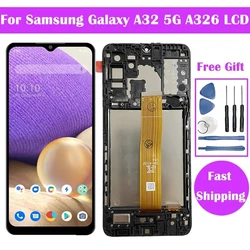 Premium Quality LCD Display with Frame & Touch Screen Digitizer for Samsung Galaxy A32 5G (With Frame Black)