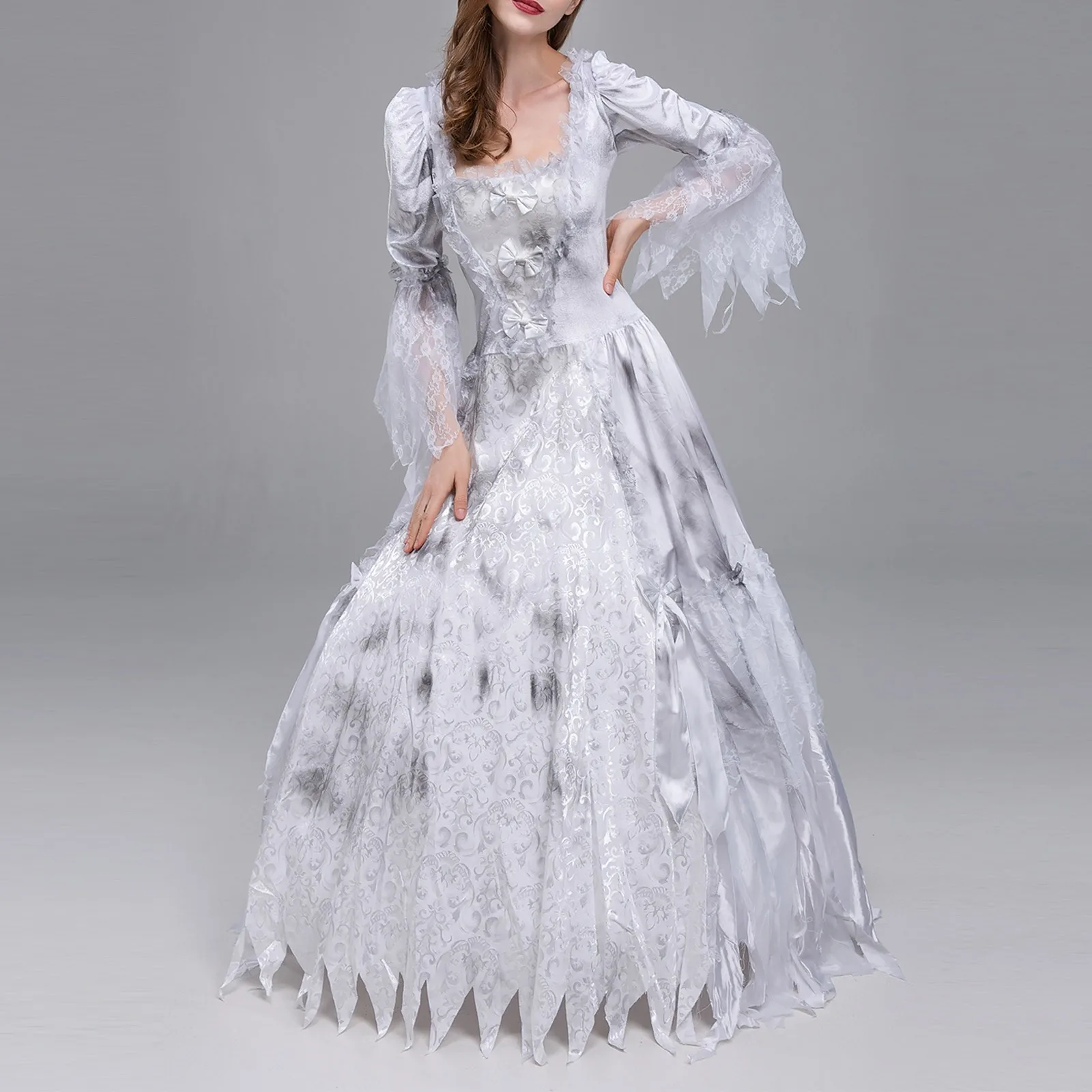 chinese dress ladies Amazon.com: BKmyth Womens Halloween Costumes 2024 Bride Bloody Dress +  Headband + Tulle Swing 3Pc Hem White Sexy Gothic (White, M): Clothing,  Shoes & Jewelry