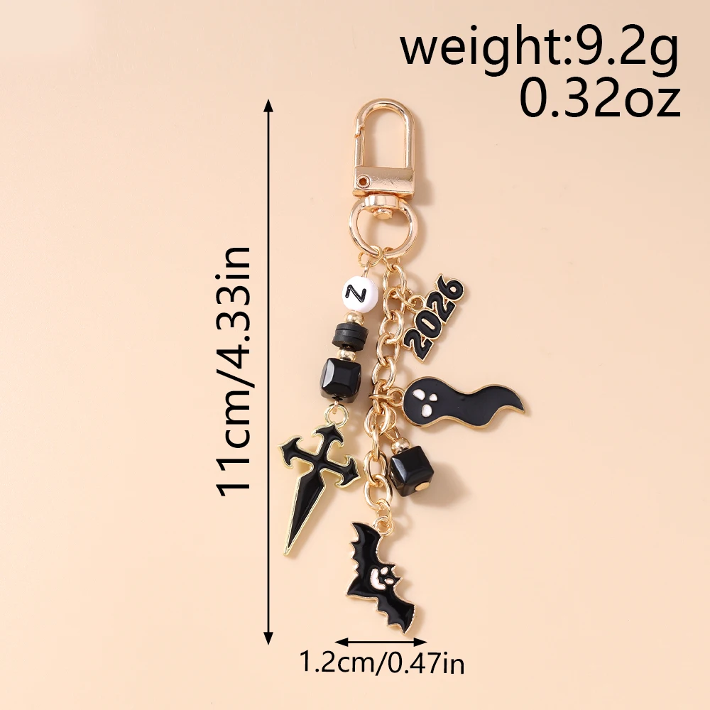 Portachiavi catenella Neo Gothic e Dark in stile Halloween (anno 2026) 15 Portachiavi catenella Neo Gothic e Dark in stile Halloween (anno 2026) - immagine 11