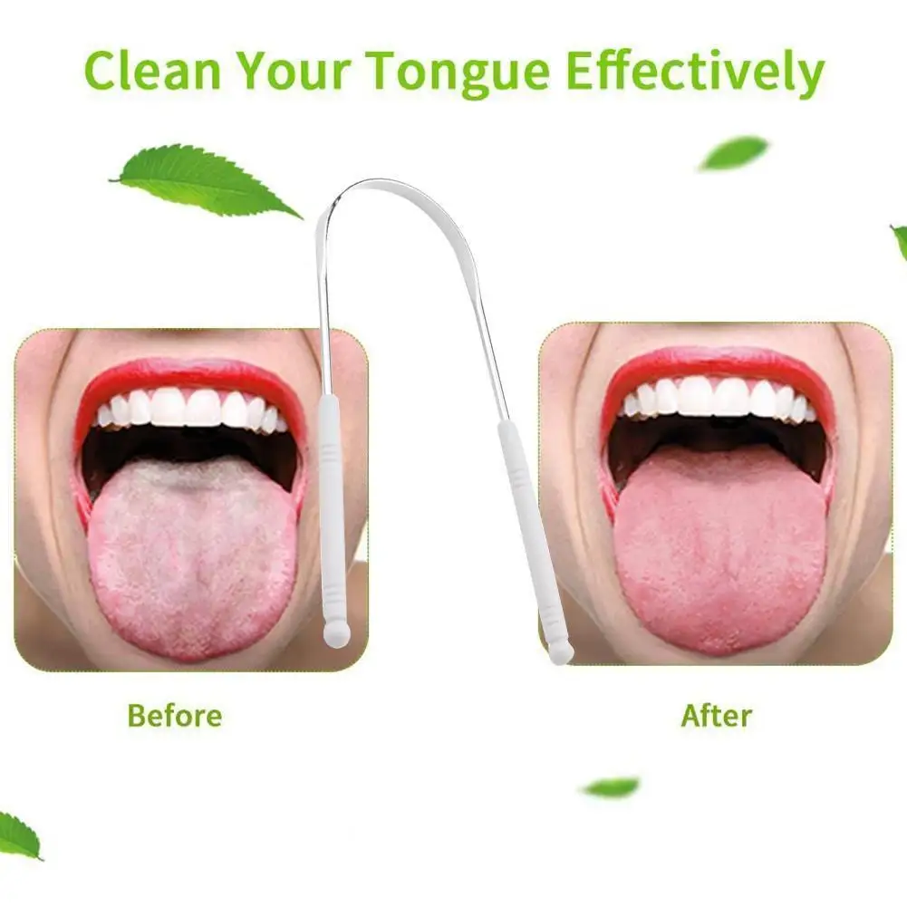 Stainless Steel Tongue Scraper Oral Tongue Cleaner Brush Tongue Toothbrush Oral Hygiene High Quality Tounge Scraper