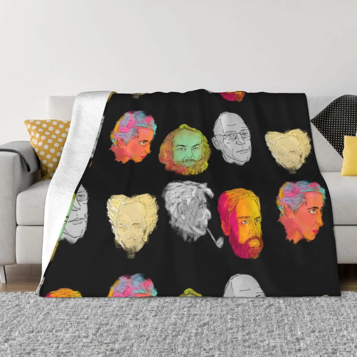 

Philosopher Throw Blanket Retros Sleeping Bag Hair Sofa Blankets