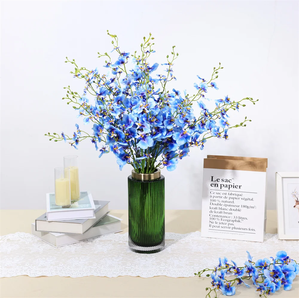 1 шт. искусственный цветок орхидеи фаленопсис для украшения дома свадебный фон декор для мероприятий цветочные аксессуары