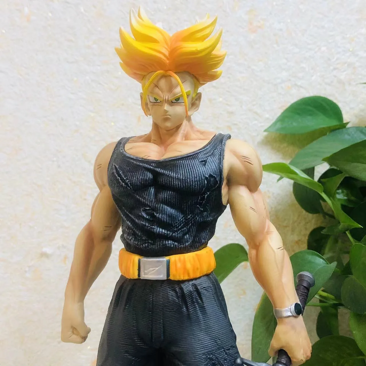 Bandai 44cm dragon ball z anime figuras gk super saiyan lc lenda