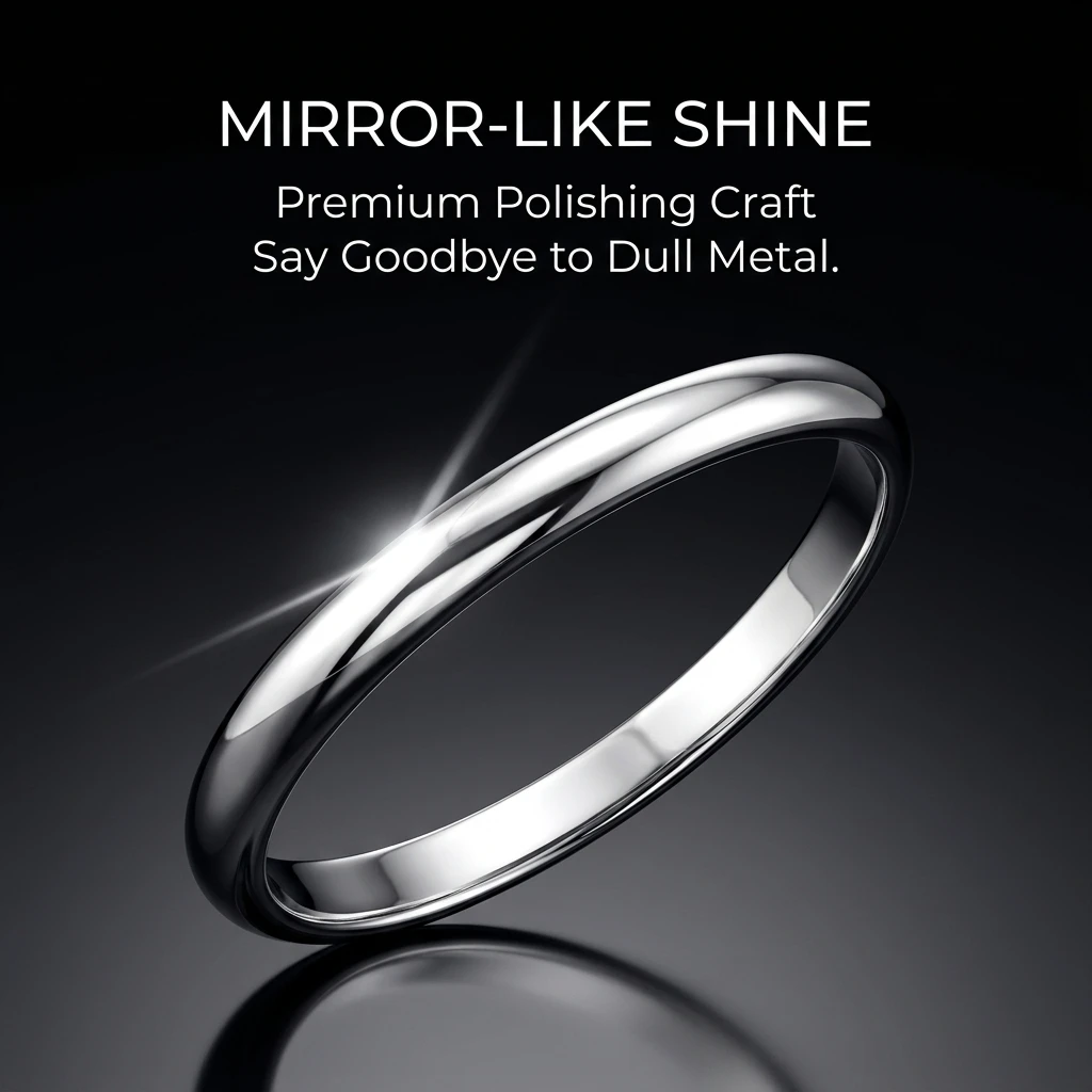 Silver Stainless Steel Round Bangle Bracelet for Women - Stylish Fashion Jewelry Gift