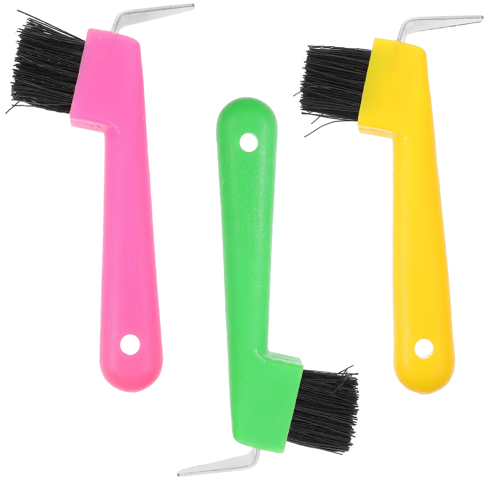

Plastic Horse Hoof Pick Brush Grip Hoof Pick Handle Cleaning Brush Horseshoe Grooming Tool Portable Hoof Pick Horse