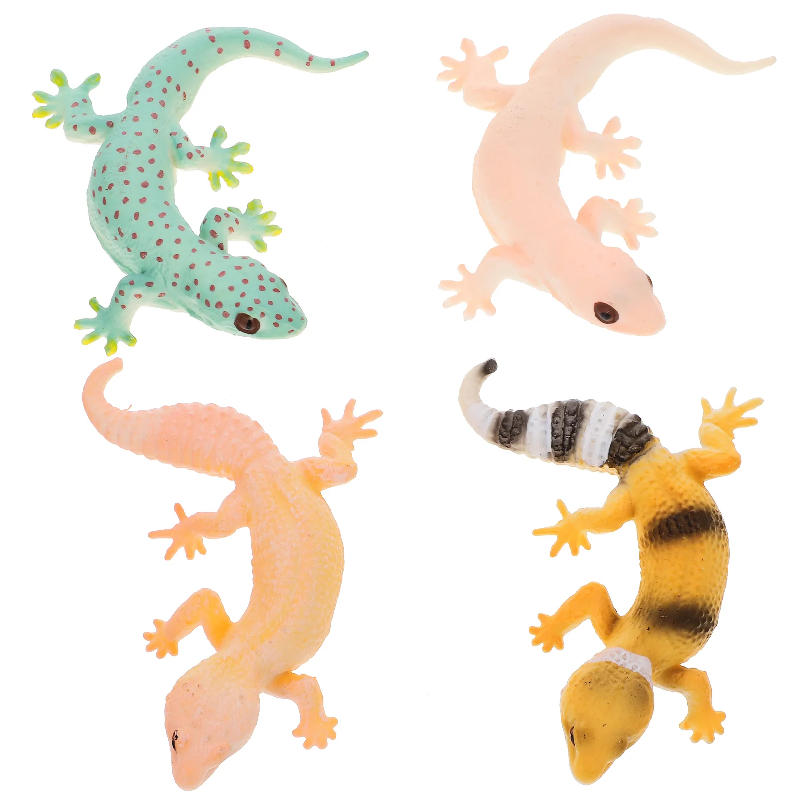 

4Pcs Artificial Model Reptile Fake Lizards Wilde Life Creatures Animal Figures Lizard Figure Toys