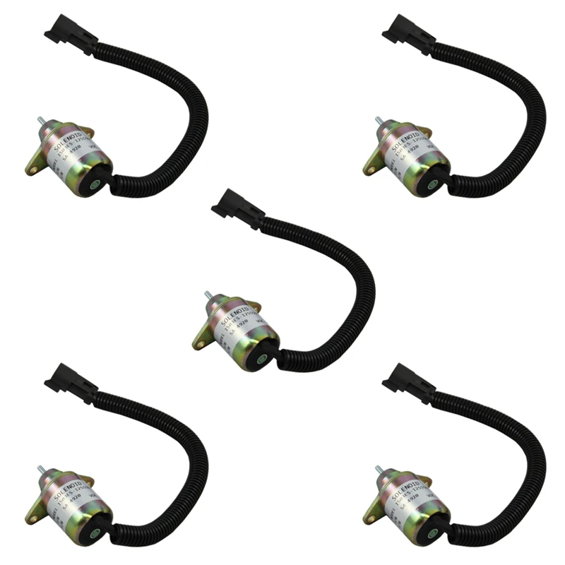 

5X Stop Shut Off Shutdown Solenoid For Yanmar Engine Replaces Thermo King 41-6383