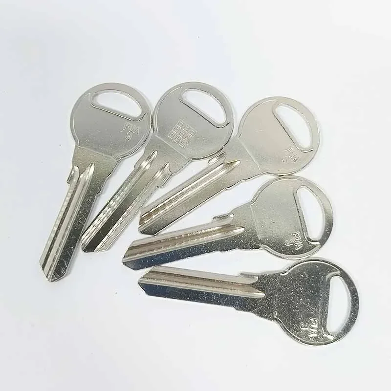 5-100 Pcs for FUARO FUA-3 Hi-Rel Key Blank Locksmith Tool Uncut Iron Material for Padlocks Bike Cabinet Locks House Home Door