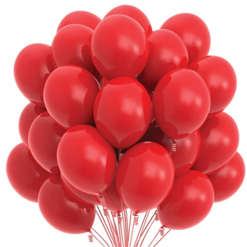thumbnail image 1 of 10/20/30/50 piezas de 10 pulgadas de color amarillo, azul y rojo mate, globo de látex, decoración de habitación de boda, suministros de globos, decoración de arco, 1 of 4