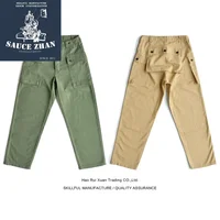 SauceZhan USMC P44 HBT U.S. Army Trousers VINTAGE Trousers Military Style Military Pants Men's Pants & Capris Herringbone 2