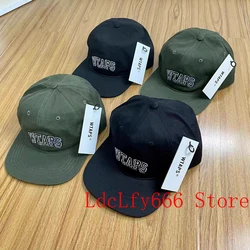 Embroidery WTAPS Logo Black Green Baseball Cap Men Women 1:1 Best Quality Hip Hop Peaked Cap Metal Adjustable Buckle Hats