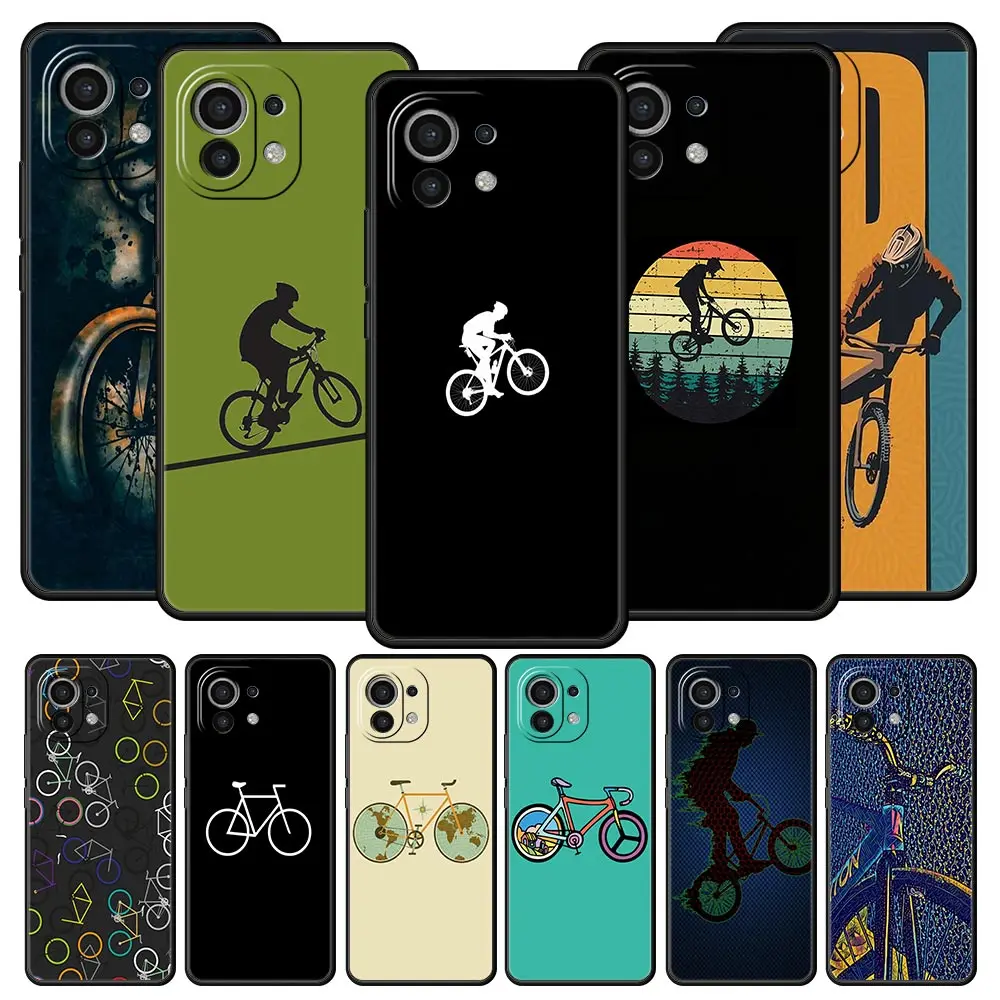 Durable Phone Case with Mountain Bike Design