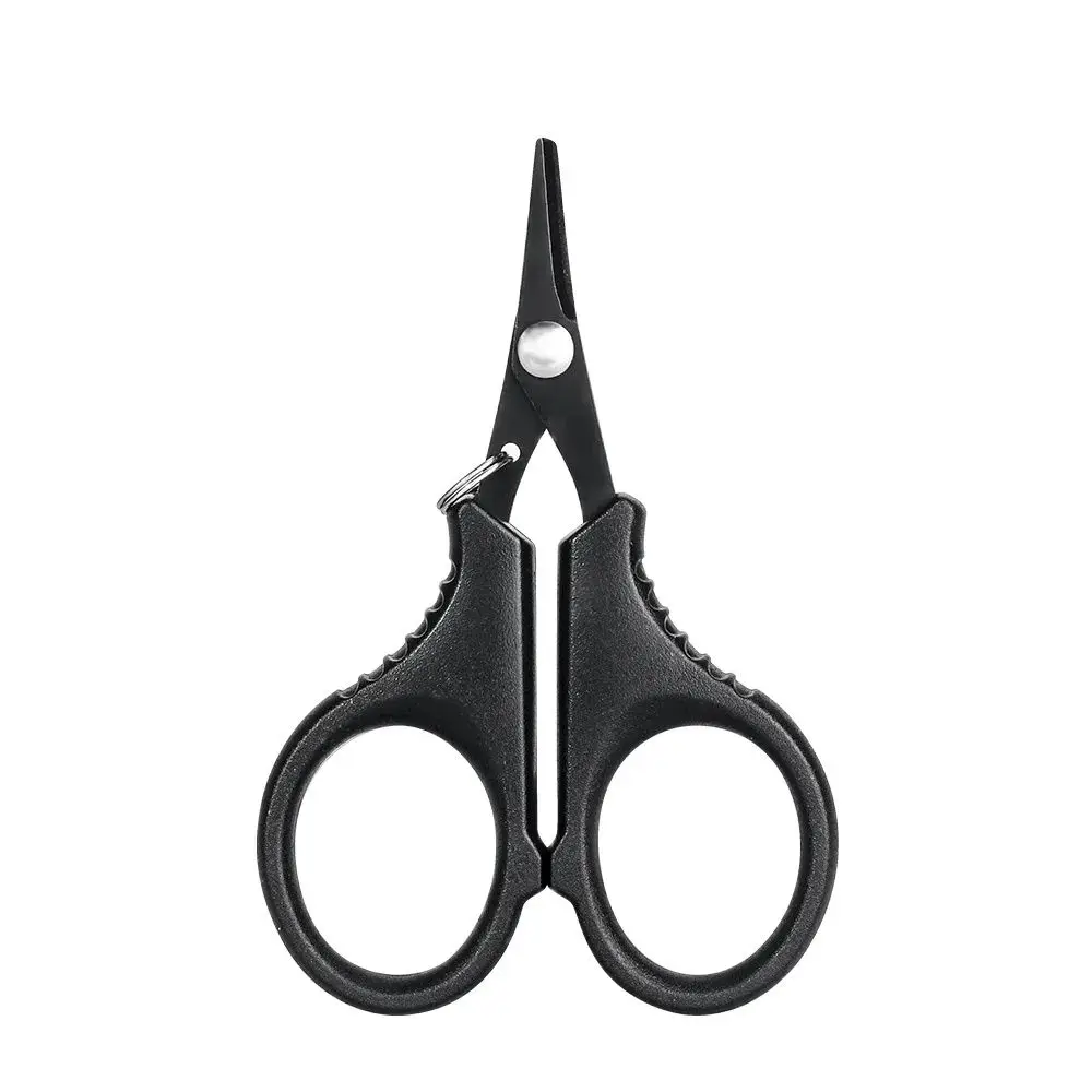 Titanium coating stainless steel fishing scissor plier cut PE braid line cutter plies carp fishing tools accessories fishing tools