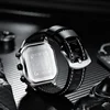 CHENXI 904 Men Quartz Watches Square Dial Wristwatch Chronograph Calendar Luminous Leather Strap Fashion Sports Men's Watch 5