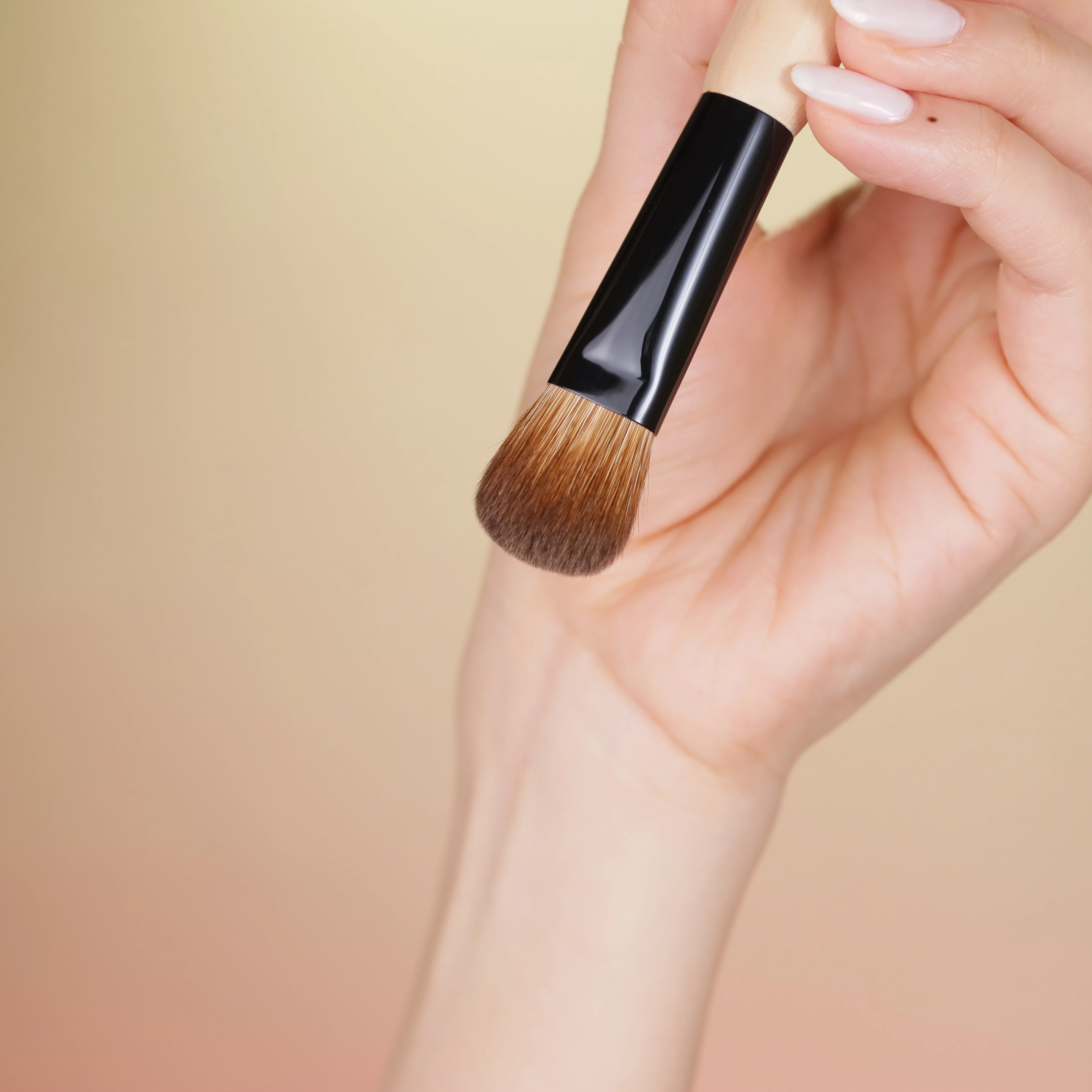 Qiaolianggong Professional Handmade Makeup Brush Red Fox Hair Mixed with kolinsky concealer Brush 5