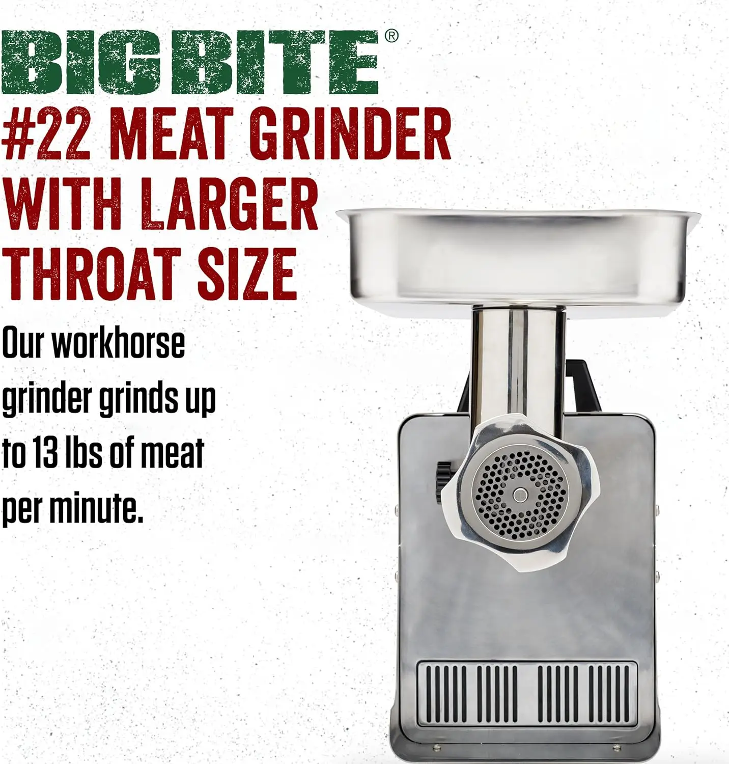Products #22 Meat Grinder, 1.0 HP Stainless Steel Electric Meat Grinder Machine, Ideal for Heavy Use 2