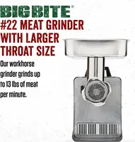 Products #22 Meat Grinder, 1.0 HP Stainless Steel Electric Meat Grinder Machine, Ideal for Heavy Use 2